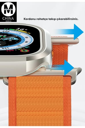 Movenchy Apple Watch Ultra 49mm MO-WT3 Alüminyum Camlı Kasa Ekran Koruyucu - Gold