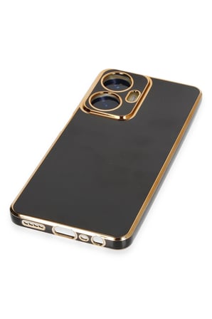 Uray store Realme C55 Kılıf Volet Silikon - Siyah