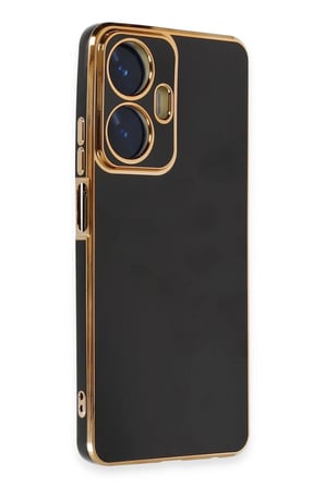 Uray store Realme C55 Kılıf Volet Silikon - Siyah
