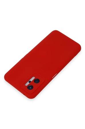 Uray store Realme 9i 4G Kılıf Nano içi Kadife Silikon - Kırmızı