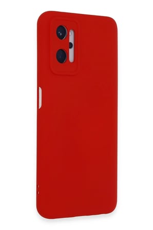Uray store Realme 9i 4G Kılıf Nano içi Kadife Silikon - Kırmızı