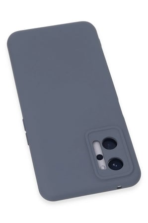 Uray store Realme 9i 4G Kılıf Nano içi Kadife Silikon - Gri