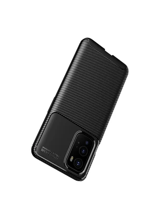 Uray store One Plus 9 Pro Kılıf Auto Focus Karbon Kapak - Siyah