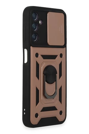 Uray store Samsung Galaxy A14 4G Kılıf Pars Lens Yüzüklü Silikon - Rose Gold