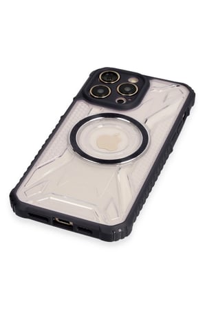 Uray store Apple iPhone 14 Pro Max Kılıf Prag Magneticsafe Kapak - Siyah