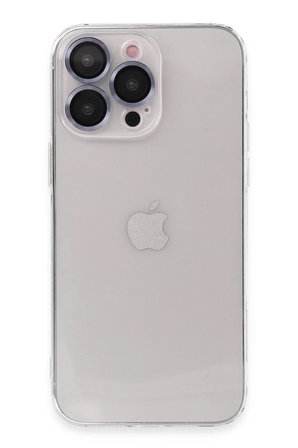 Uray store Apple iPhone 13 Pro Kılıf Luko Lens Silikon - Sierra Blue