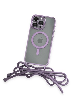 Uray store Apple iPhone 12 Pro Kılıf Divo Lazer Askılı Magsafe Kapak - Lila