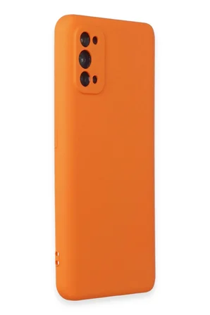 Uray store Realme 7 Pro Kılıf Nano içi Kadife Silikon - Turuncu