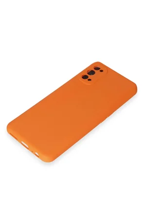 Uray store Realme 7 Pro Kılıf Nano içi Kadife Silikon - Turuncu