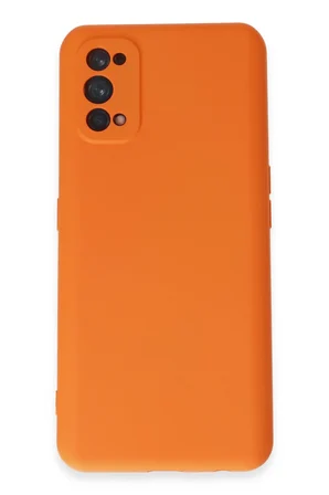 Uray store Realme 7 Pro Kılıf Nano içi Kadife Silikon - Turuncu