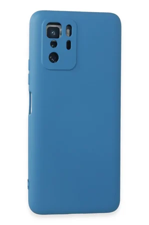 Uray store Xiaomi Poco X3 GT Kılıf Nano içi Kadife Silikon - Mavi