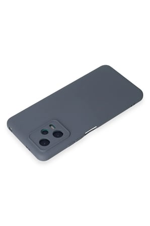 Uray store Xiaomi Redmi Note 12 5G Kılıf Nano içi Kadife Silikon - Gri