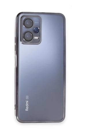 Uray store Xiaomi Redmi Note 12 5G Kılıf Razer Lensli Silikon - Siyah