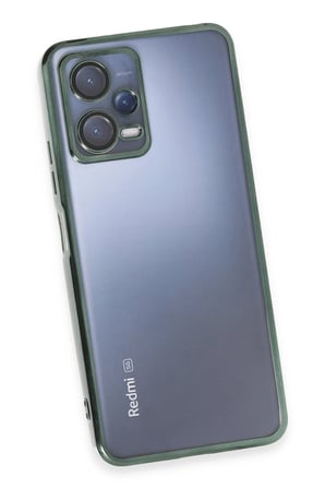 Uray store Xiaomi Redmi Note 12 5G Kılıf Razer Lensli Silikon - Yeşil