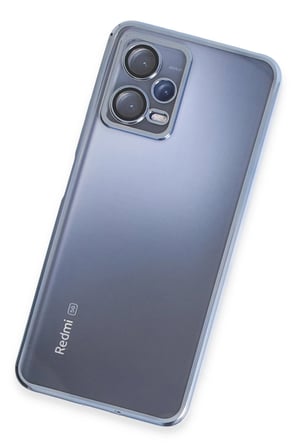 Uray store Xiaomi Redmi Note 12 5G Kılıf Razer Lensli Silikon - Açık Mavi