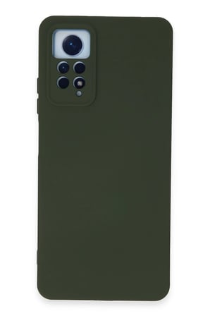Uray store Xiaomi Redmi Note 12 Pro 4G Kılıf Nano içi Kadife Silikon - Koyu Yeşil