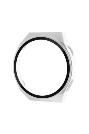 Uray store Huawei Watch GT2 46mm Dota Camlı Kasa Ekran Koruyucu - Uzay Grisi