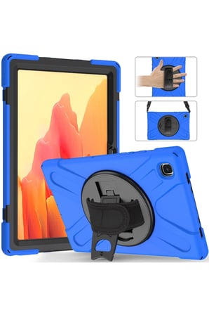 Uray store Samsung Galaxy T220 Tab A7 Lite 8.7 Kılıf Amazing Tablet Kapak - Mavi