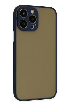 Uray store Apple iPhone 15 Pro Kılıf Montreal Silikon Kapak - Lacivert