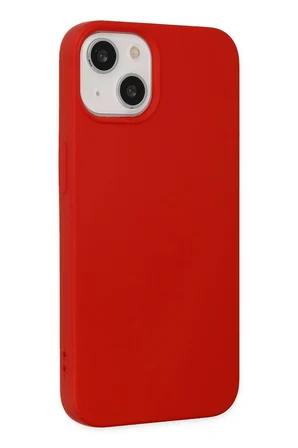 Uray store Apple iPhone 15 Pro Kılıf Nano içi Kadife Silikon - Kırmızı