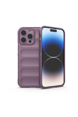 Uray store Apple iPhone 15 Pro Max Kılıf Optimum Silikon - Mor