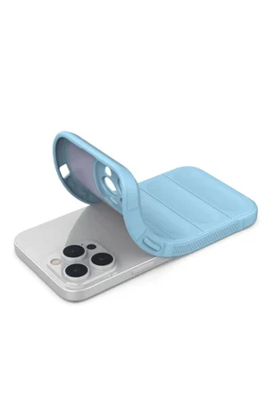 Uray store Apple iPhone 15 Pro Max Kılıf Optimum Silikon - Sky Blue