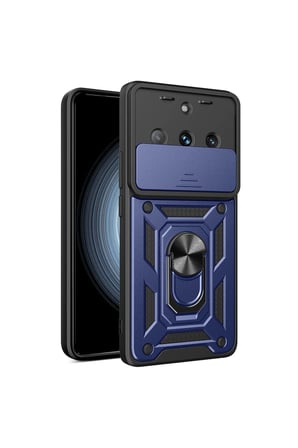 Uray store Realme 11 Pro Kılıf Pars Lens Yüzüklü Silikon - Lacivert