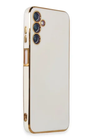 Uray store Samsung Galaxy M14 5G Kılıf Volet Silikon - Beyaz