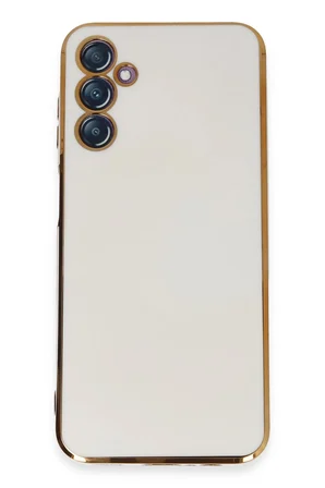 Uray store Samsung Galaxy M14 5G Kılıf Volet Silikon - Beyaz