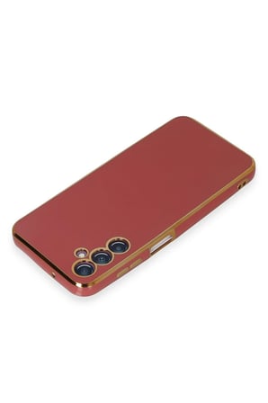 Uray store Samsung Galaxy M14 5G Kılıf Volet Silikon - Kırmızı