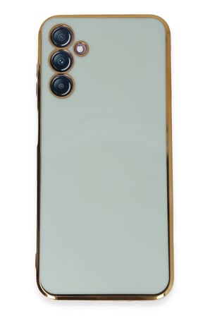 Uray store Samsung Galaxy M14 5G Kılıf Volet Silikon - Açık Yeşil