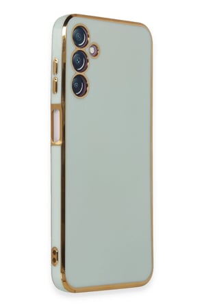 Uray store Samsung Galaxy M14 5G Kılıf Volet Silikon - Açık Yeşil