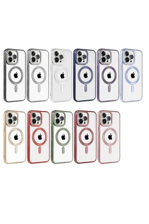 Uray store Apple iPhone 14 Pro Kılıf Kronos Magsafe Kapak - Gold