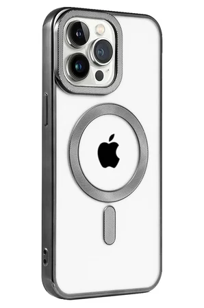 Uray store Apple iPhone 15 Pro Kılıf Kronos Magsafe Kapak - Siyah