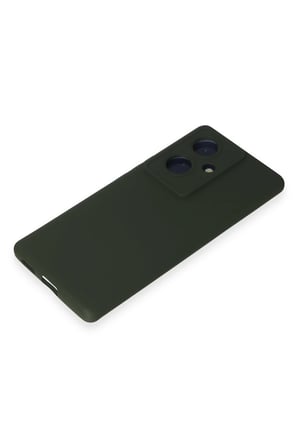 Uray store Vivo V29 Lite Kılıf Nano içi Kadife Silikon - Koyu Yeşil