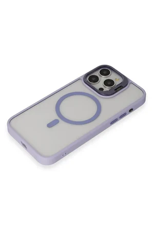 Joko Apple iPhone 15 Pro Max Kılıf Roblox Lens Magsafe Standlı Kapak - Lila