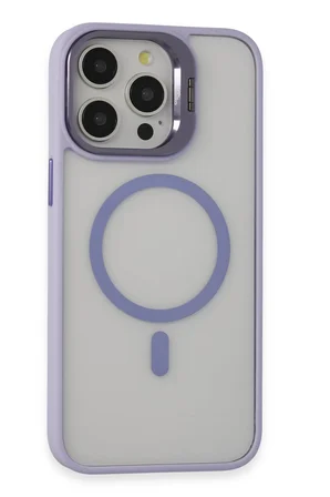 Joko Apple iPhone 15 Pro Max Kılıf Roblox Lens Magsafe Standlı Kapak - Lila