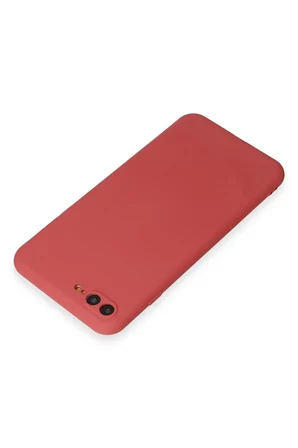 Uray store Apple iPhone 7 Plus Kılıf First Silikon - Kiremit