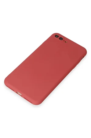 Uray store Apple iPhone 7 Plus Kılıf First Silikon - Kiremit