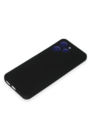 Uray store Xiaomi Redmi 12 Kılıf Nano içi Kadife Silikon - Siyah