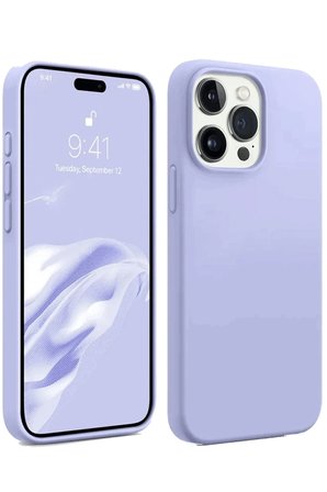 Uray store Apple iPhone 15 Pro Max Kılıf First Silikon - Lila
