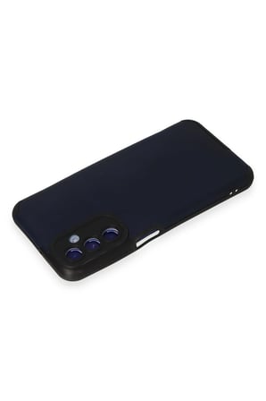Uray store Samsung Galaxy M34 5G Kılıf Loop Deri Silikon - Lacivert