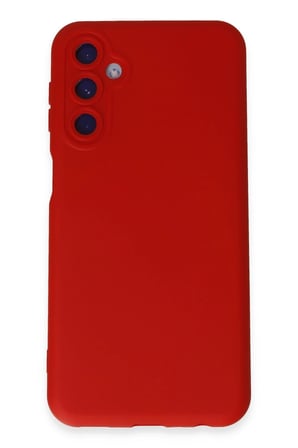 Uray store Samsung Galaxy M34 5G Kılıf Nano içi Kadife Silikon - Kırmızı
