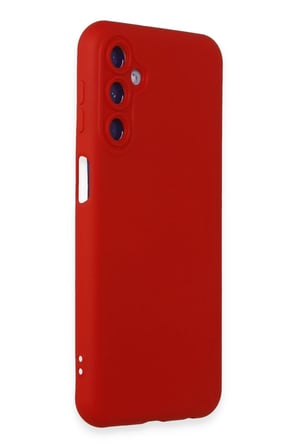 Uray store Samsung Galaxy M34 5G Kılıf Nano içi Kadife Silikon - Kırmızı
