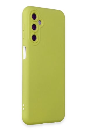 Uray store Samsung Galaxy M14 5G Kılıf Nano içi Kadife Silikon - Sarı