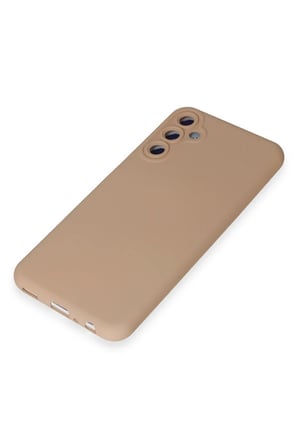 Uray store Samsung Galaxy M14 5G Kılıf Nano içi Kadife Silikon - Pudra