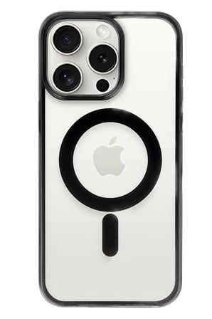 Uray store Apple iPhone 15 Pro Max Kılıf Erozi Magsafe Kapak - Siyah