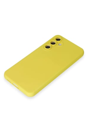 Uray store Samsung Galaxy S23 FE Kılıf Nano içi Kadife Silikon - Sarı