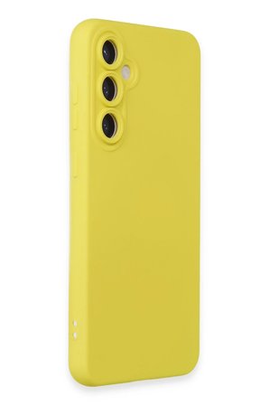 Uray store Samsung Galaxy S23 FE Kılıf Nano içi Kadife Silikon - Sarı