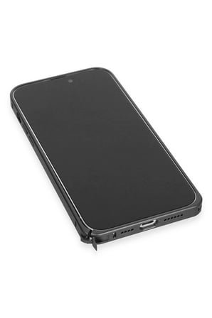 Joko Apple iPhone 15 Pro Metal Bumper Mat Kapak - Siyah